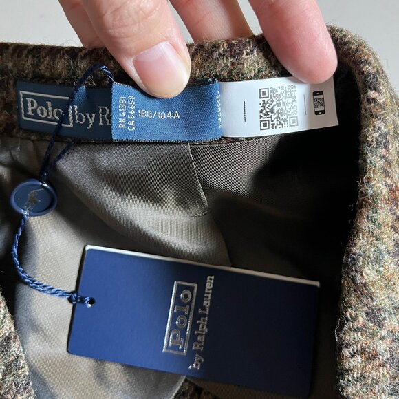 Polo Ralph Lauren Polo Tweed 100% Wool Blazer Sport Coat - Men's Size 42R -Brown - Picture 7 of 15